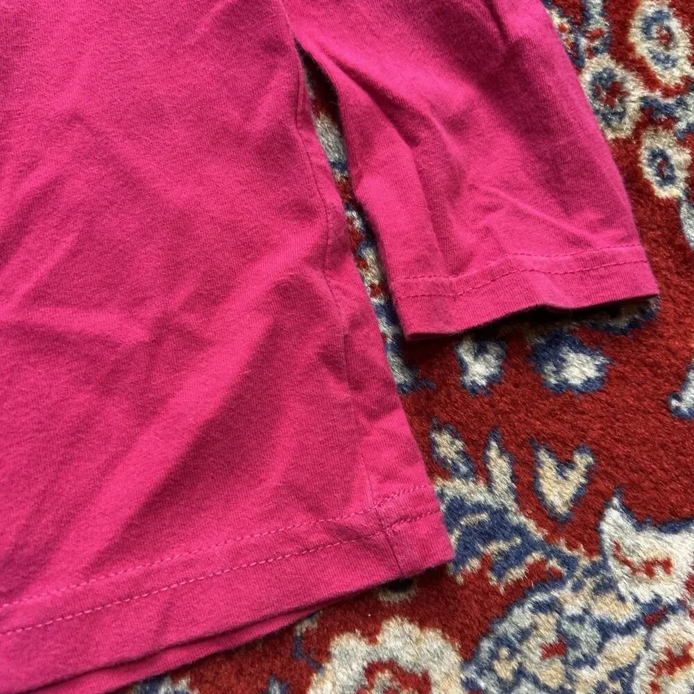 Vintage 2000 Y2K OshKosh Bgosh Girls Floral Graphic Glitter Shirt Pink Size 2T